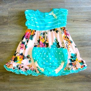 EUC Matilda Jane dress with Bloomers 18/24m